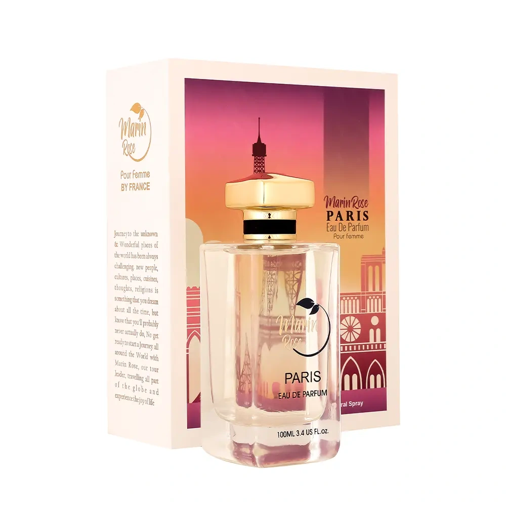 عطر پاریس زنانه مارین رز 100 میلی لیتر – ادو پرفیوم با رایحه گل و میوه