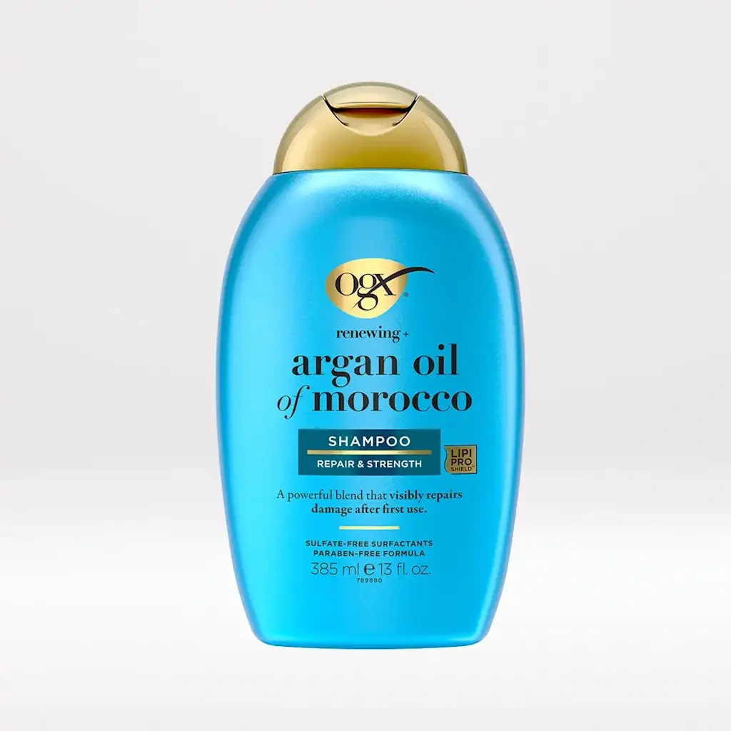 OGX Renewing Argan Oil of Morocco Shampoo – ترمیم‌کننده و آبرسان قوی مو با روغن آرگان مراکشی