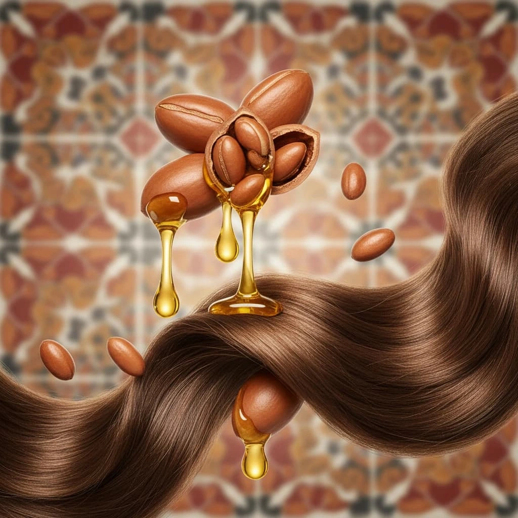 خواص روغن آرگان در محصولات مراقبتی مو | راز درخشندگی و بازسازی عمیق موها