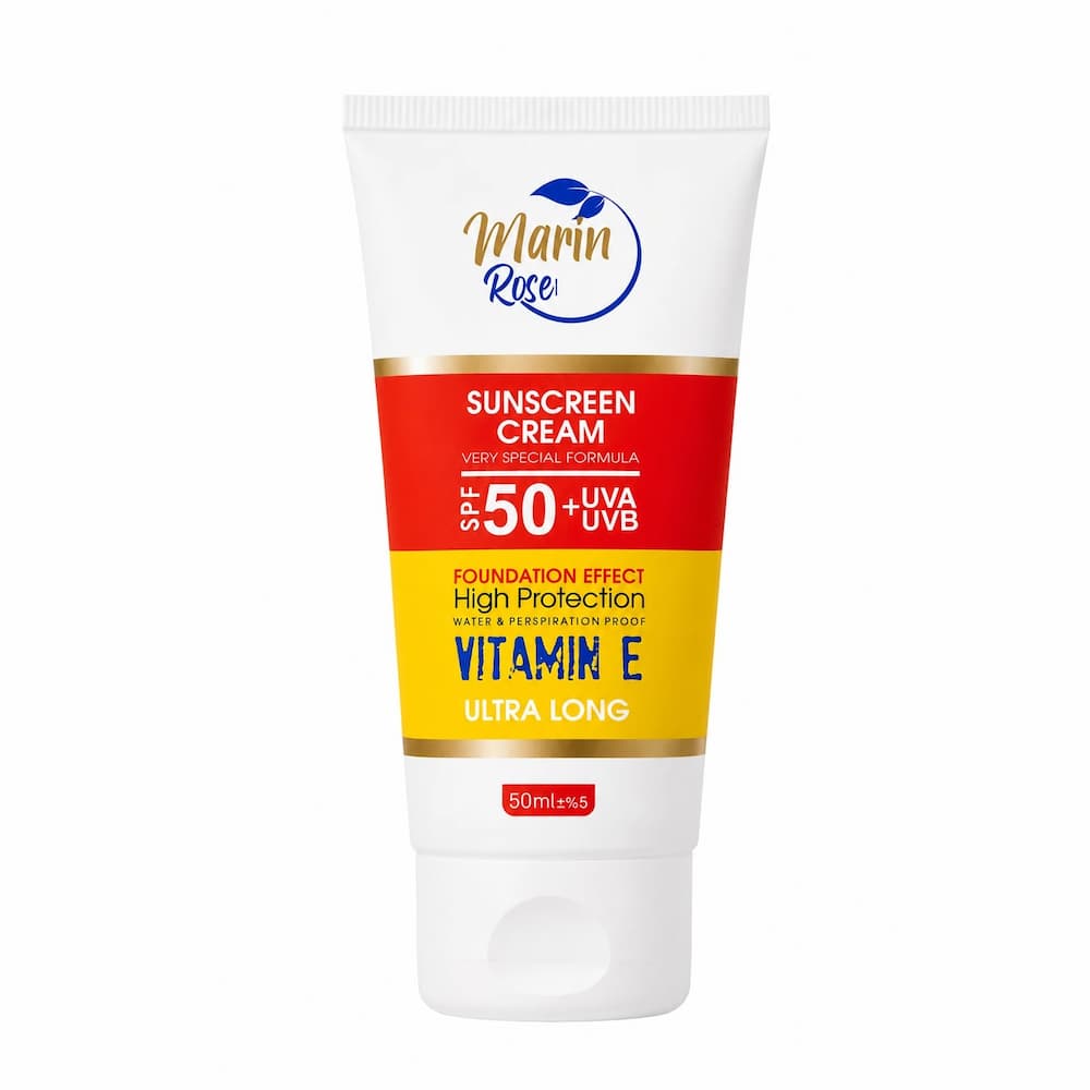 کرم ضد آفتاب رنگی صورت مارین رز SPF 50 ‌مناسب انواع پوست حجم 50 میلی‌لیتر