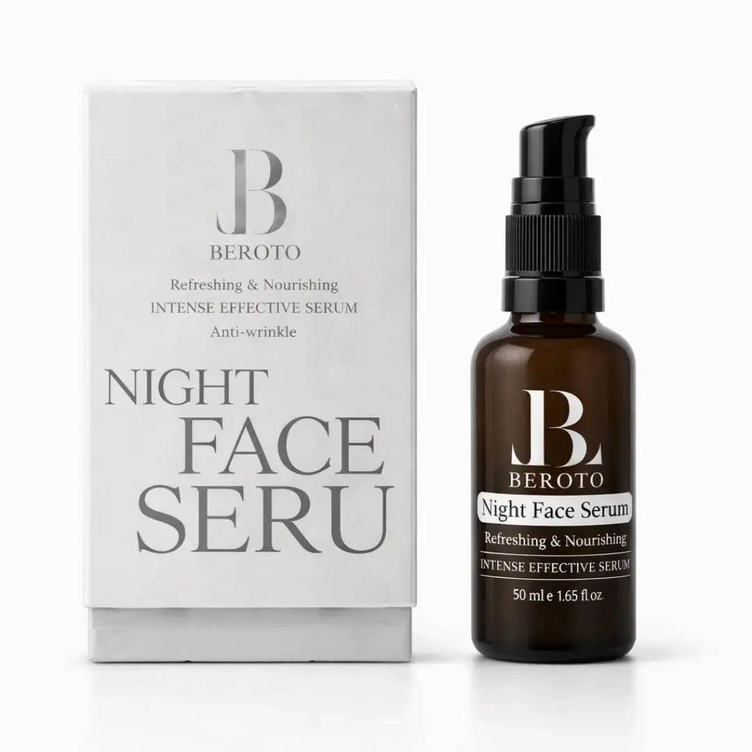 سرم شب ترمیم‌ کننده و مغذی بروتو | Beroto Night Face Serum 50ml
